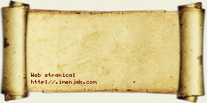 Alimpije Stamenković vizit kartica